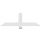 Ekena Millwork Eugene Architectural Grade PVC Gable Bracket, 48"W x 16"H x 2"D x 4"F, 8/12 Pitch GBP048X16X0204EUG00 - alternate 2